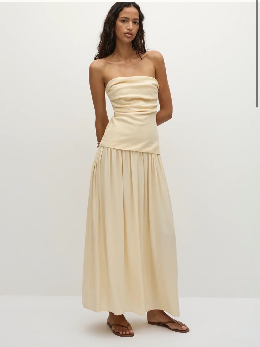 Faithfull the brand Dress Butter NWT - Picture 5 of 6